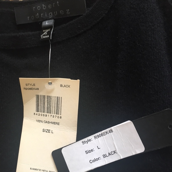 Robert Rodriguez Cashmere Knit Tank SZ Lrg NWT - Picture 8 of 8